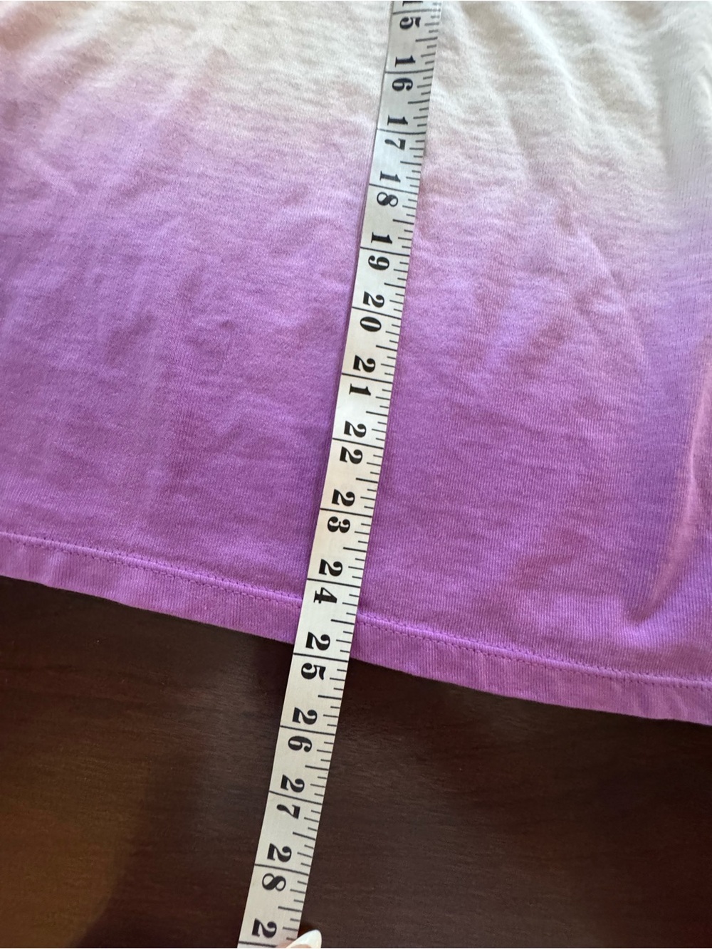 Talbots Ombre Long Sleeve Tee in Pink & Purple Fade -100% cotton - Picture 6 of 7